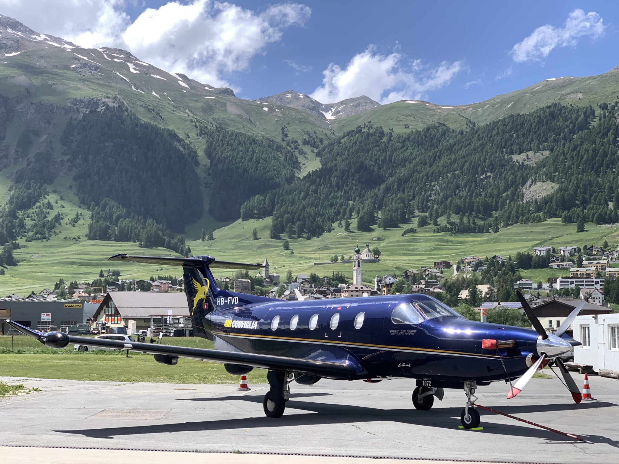 Air Corviglia - Lufttaxi-Unternehmen für Reisende nach Sankt Moritz